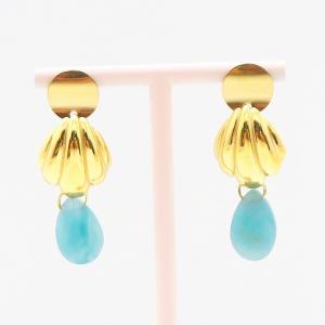 SS Gold-Plating Earring - KE116651-FA