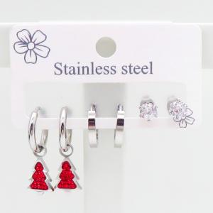 Stainless Steel Stone&Crystal Earring - KE116775-JC