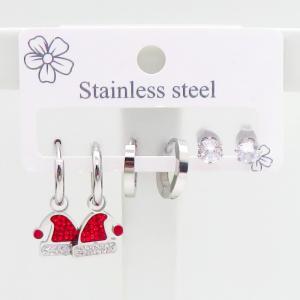 Stainless Steel Stone&Crystal Earring - KE116777-JC