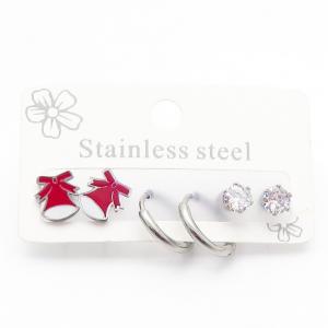 Stainless Steel Stone&Crystal Earring - KE116780-JC