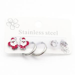 Stainless Steel Stone&Crystal Earring - KE116781-JC