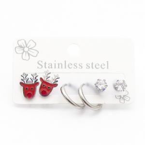 Stainless Steel Stone&Crystal Earring - KE116782-JC