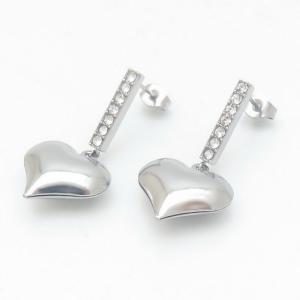 Stainless Steel Stone&Crystal Earring - KE116847-HR