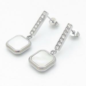 Stainless Steel Stone&Crystal Earring - KE116848-HR