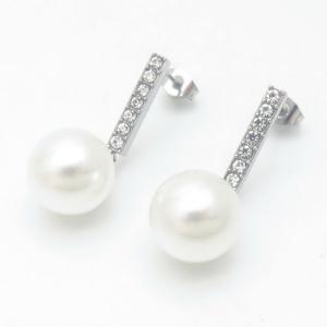 Stainless Steel Stone&Crystal Earring - KE116850-HR