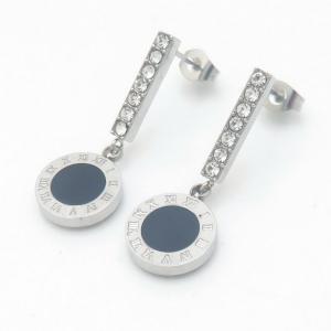 Stainless Steel Stone&Crystal Earring - KE116851-HR