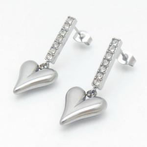 Stainless Steel Stone&Crystal Earring - KE116854-HR