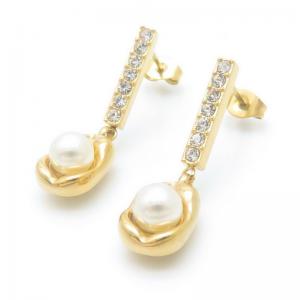 Stainless Steel Stone&Crystal Earring - KE116874-HR