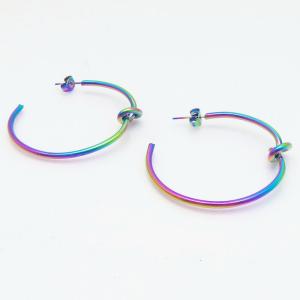 SS Colorful Plating Earring - KE116905-TLA