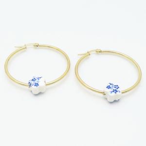 SS Gold-Plating Earring - KE116909-TLA