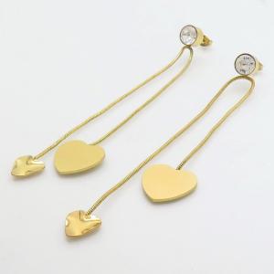 Stainless Steel Stone&Crystal Earring - KE116912-TLA