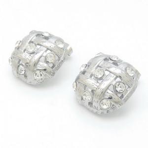 Stainless Steel Stone&Crystal Earring - KE117064-HR