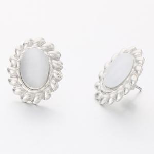 Stainless Steel Stone&Crystal Earring - KE117628-SP