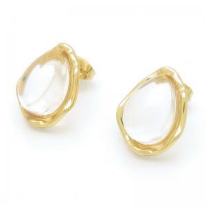 Stainless Steel Stone&Crystal Earring - KE117665-SP