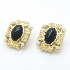 Stainless Steel Stone&Crystal Earring - KE117673-SP