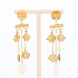 SS Gold-Plating Earring - KE117718-FA