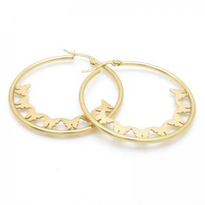 SS Gold-Plating Earring - KE117889-HF