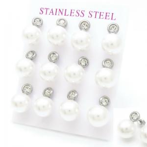 Stainless Steel Stone&Crystal Earring - KE117925-HR