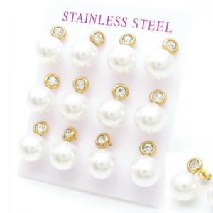 Stainless Steel Stone&Crystal Earring - KE117926-HR