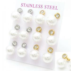 Stainless Steel Stone&Crystal Earring - KE117928-HR