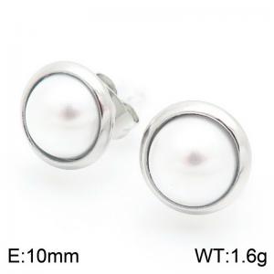 Delicate Pearl Ladies Earrings - KE117978-KC