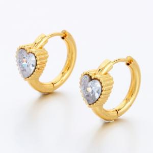 Stainless Steel Stone&Crystal Earring - KE118030-SP