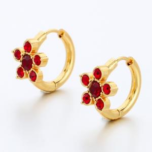 Stainless Steel Stone&Crystal Earring - KE118031-SP