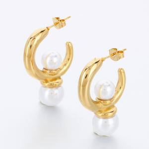 SS Gold-Plating Earring - KE118067-SP