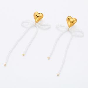 SS Gold-Plating Earring - KE118076-SP