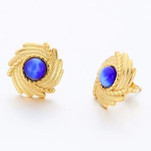 Stainless Steel Stone&Crystal Earring - KE118119-SP