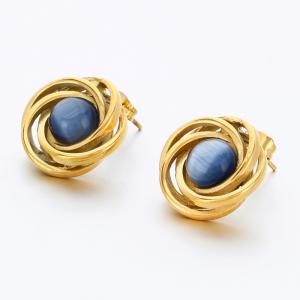 Stainless Steel Stone&Crystal Earring - KE118134-SP