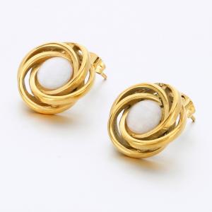 Stainless Steel Stone&Crystal Earring - KE118136-SP