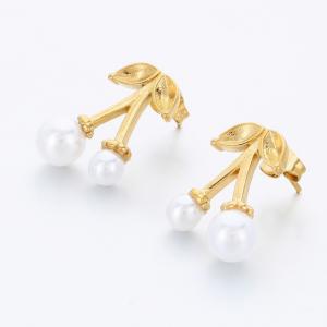 SS Gold-Plating Earring - KE118142-SP