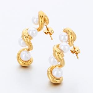 SS Gold-Plating Earring - KE118144-SP