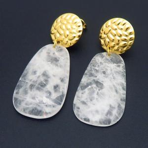 SS Gold-Plating Earring - KE118480-FA