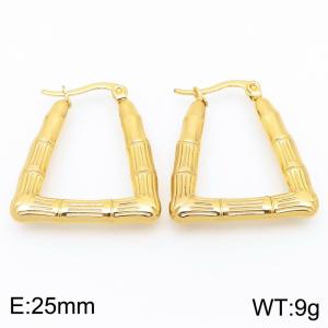 SS Gold-Plating Earring - KE118564-HF