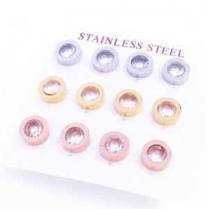 Stainless Steel Stone&Crystal Earring - KE118601-HR