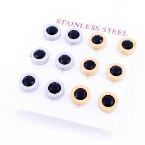 Stainless Steel Stone&Crystal Earring - KE118604-HR