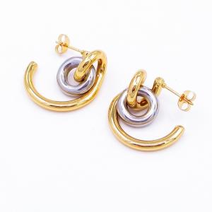 SS Gold-Plating Earring - KE118692-SP