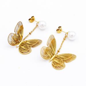 SS Gold-Plating Earring - KE118754-SP