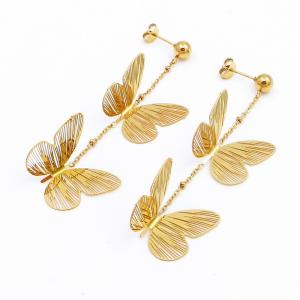 SS Gold-Plating Earring - KE118755-SP