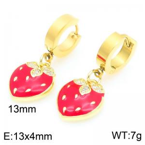 SS Gold-Plating Earring - KE118794-Z