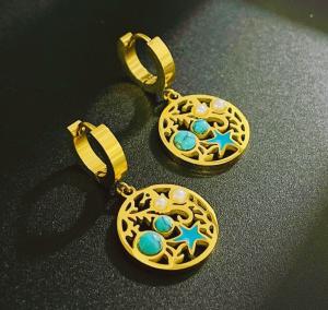 SS Gold-Plating Earring - KE118798-SXSJ