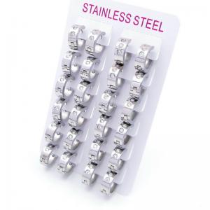 Stainless Steel Stone&Crystal Earring - KE118951-XY