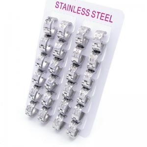 Stainless Steel Stone&Crystal Earring - KE118954-XY