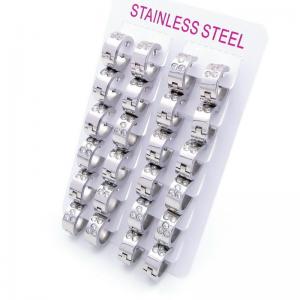 Stainless Steel Stone&Crystal Earring - KE118956-XY