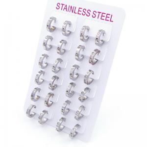 Stainless Steel Stone&Crystal Earring - KE118959-XY