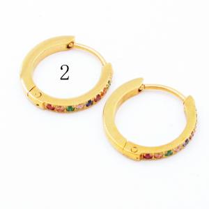 Stainless Steel Stone&Crystal Earring - KE119112-WM