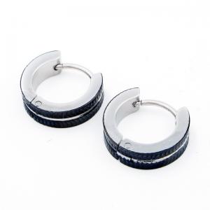Stainless Steel Black-plating Earring - KE119128-WM