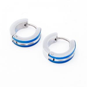 Stainless Steel Blue-plating Earring - KE119153-WM